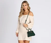 A Classy Affair Mini Faux Leather Purse