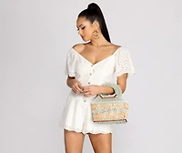Down To The Last Detail Wooden Beaded Purse
