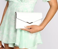 Life Essentials Faux Leather Envelope Crossbody