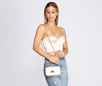 Miss Always Right Matte Jelly Crossbody Purse