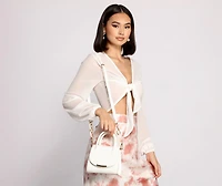 Luxe Moment Mini Croc Purse