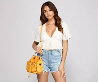 Influenced By Chic Bucket Bag