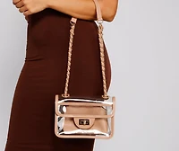 A Trendy Look Clear Crossbody Purse