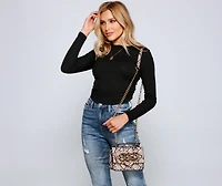 Set The Bar Snake Crossbody