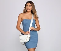 Trendy And Luxe Quilted Crossbody Purse
