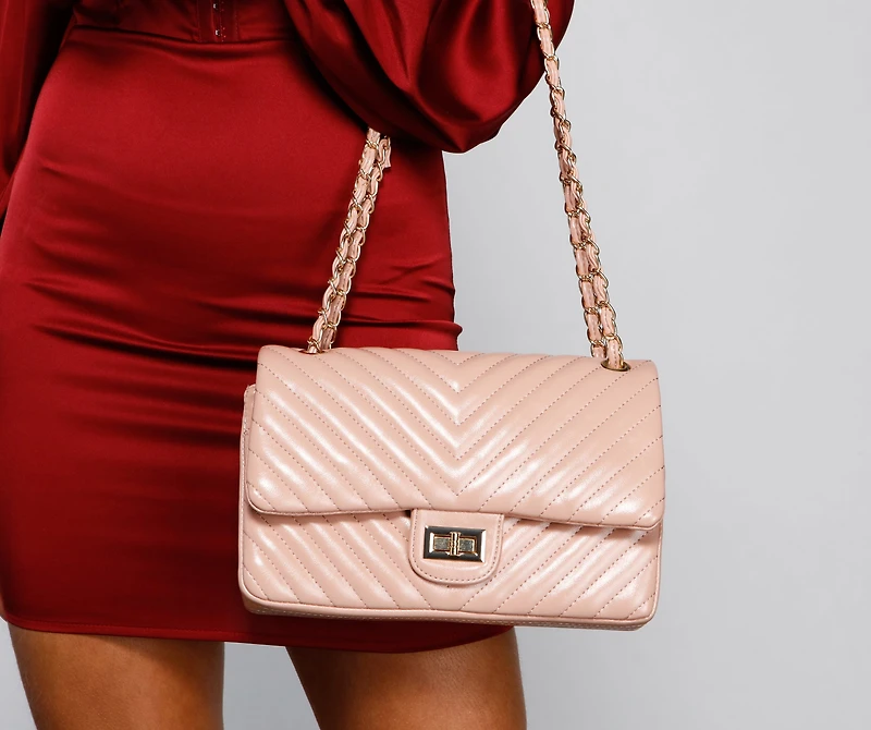 So Luxe Quilted Faux Leather Crossbody Bag
