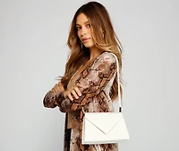 Smooth And Sleek Faux Leather Crossbody