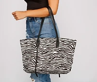 Girl On The Go Tote Bag