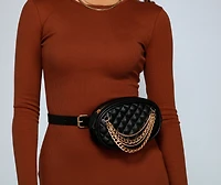 Major Bling Quilted Fanny Pack