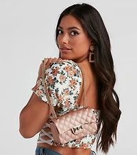 Casual Glam Quilted Jelly Purse