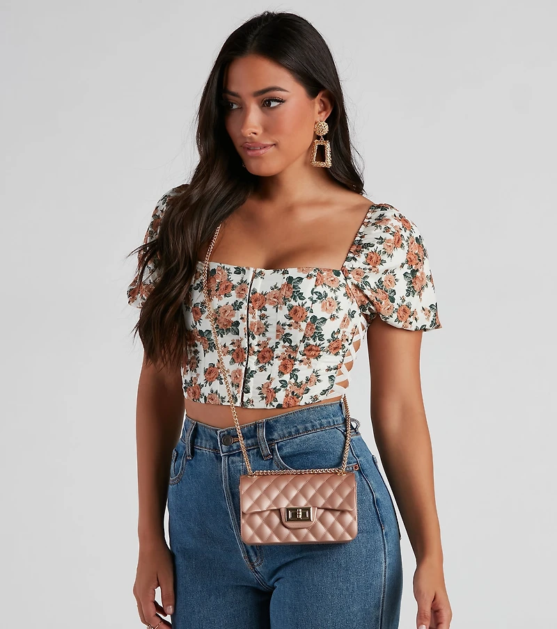 Casual Glam Quilted Jelly Purse