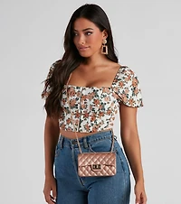Casual Glam Quilted Jelly Purse