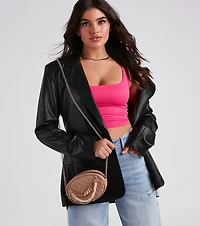 Simply Fab Pearl Detail Crossbody Bag