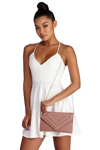 Stitched Envelope Clutch