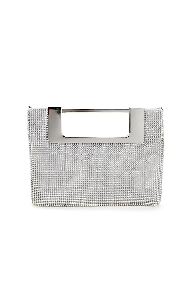 Rhinestone Mesh Handbag