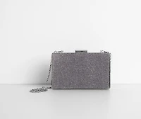 Glittering Mesh Clutch