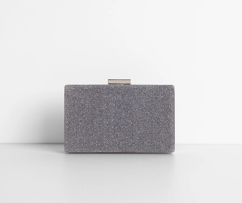 Glittering Mesh Clutch