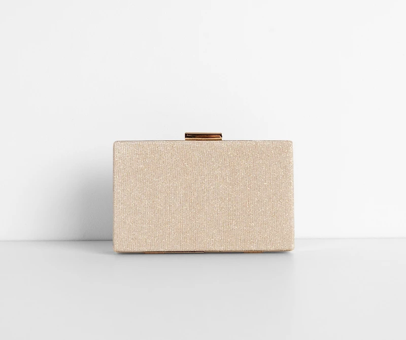 Glittering Mesh Clutch