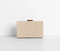 Glittering Mesh Clutch