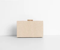 Glittering Mesh Clutch