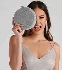 Glam Moment Rhinestone Mesh Bag