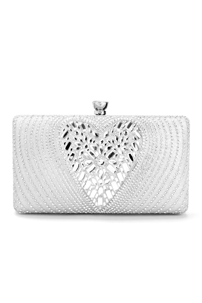 Until Midnight Rhinestone Clutch