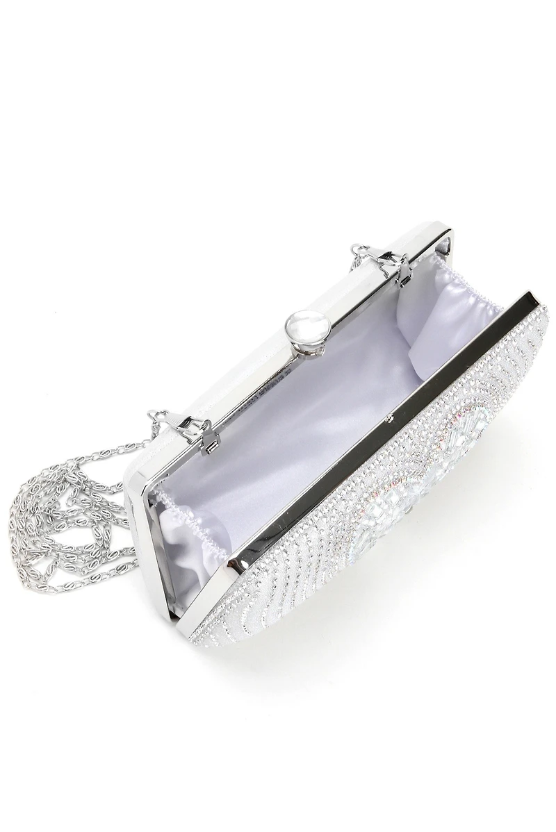 Until Midnight Rhinestone Clutch