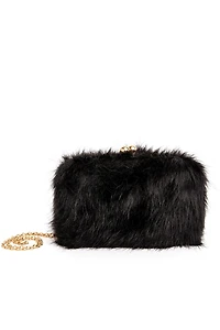 Feelin' Glam Faux Fur Clutch