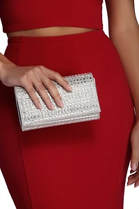 Sparkle And Shine Rhinestone Clutch