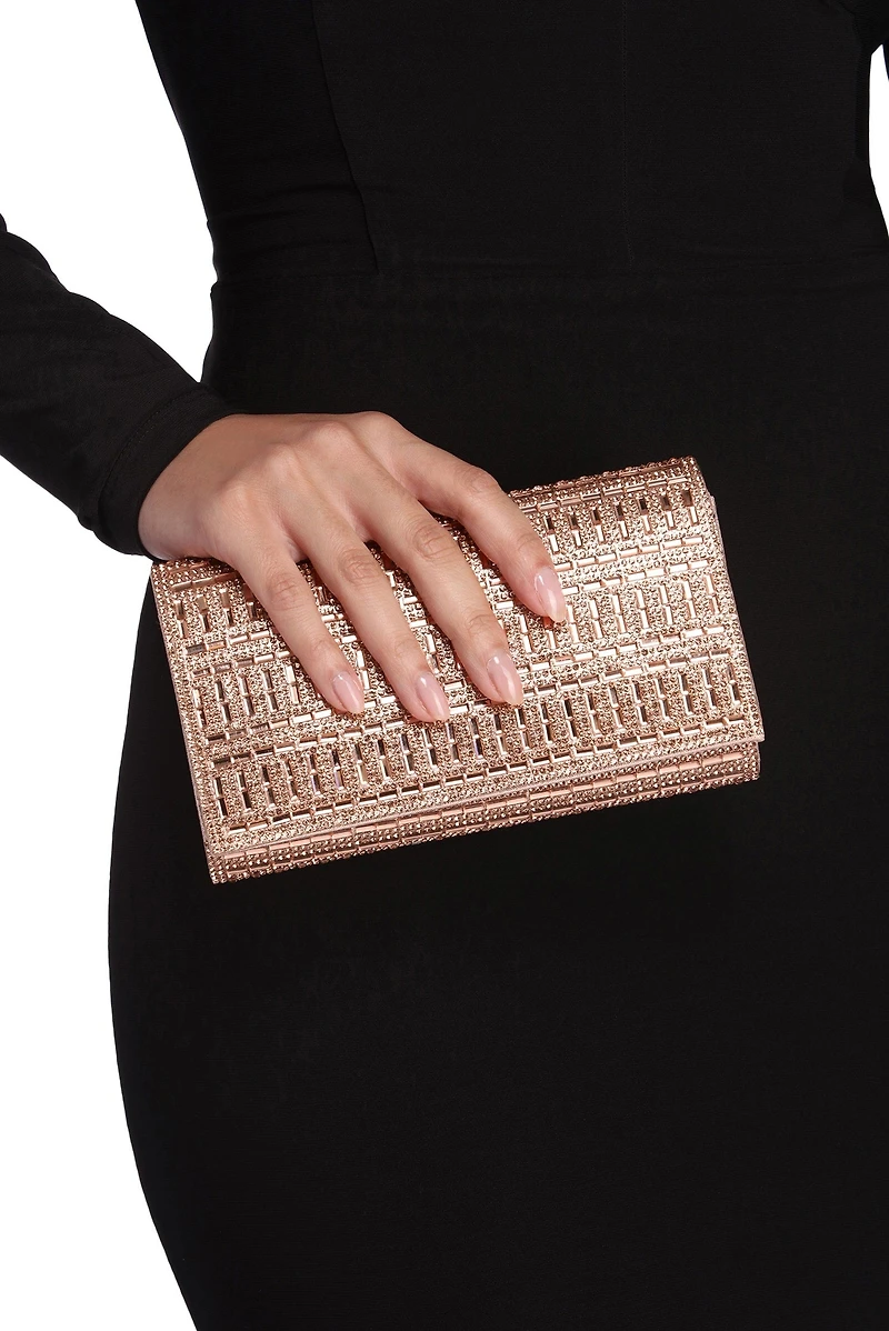 Sparkle And Shine Rhinestone Clutch