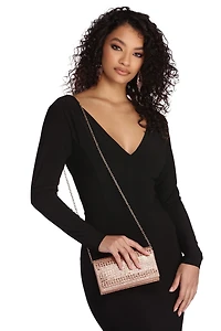 Sparkle And Shine Rhinestone Clutch