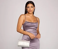 Strike A Pose Rhinestone Clutch