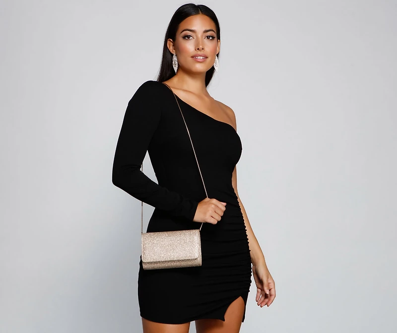 Keep It Lurex Box Clutch