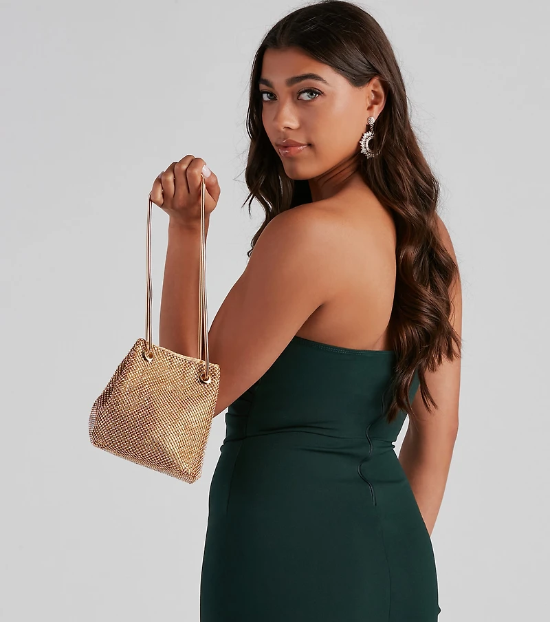 Party Of One Rhine Mesh Bucket Bag