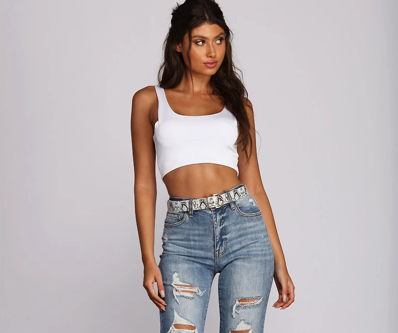 Sleek Snake Belt