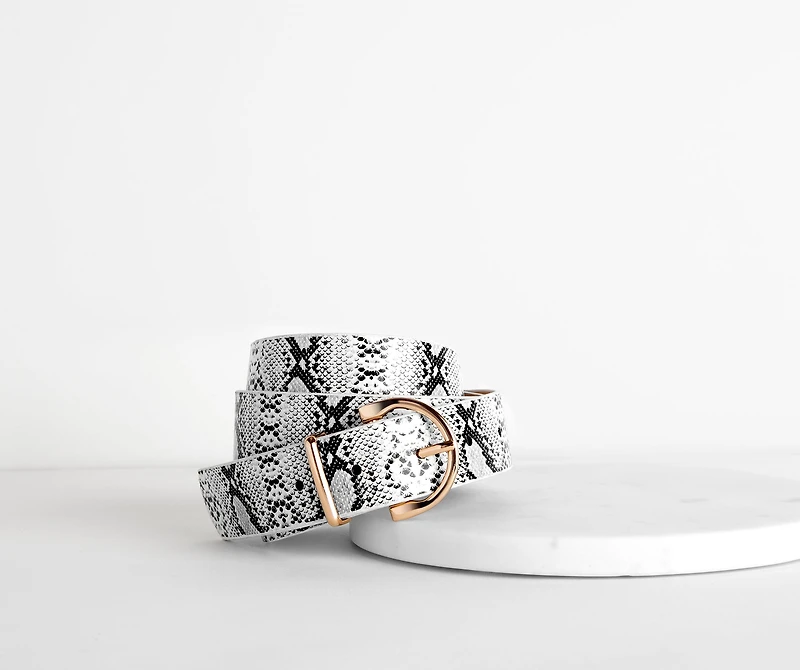 Sleek Snake Belt