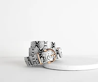 Sleek Snake Belt