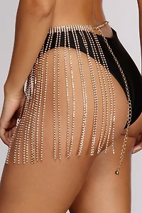 Rhinestone Fringe Belt