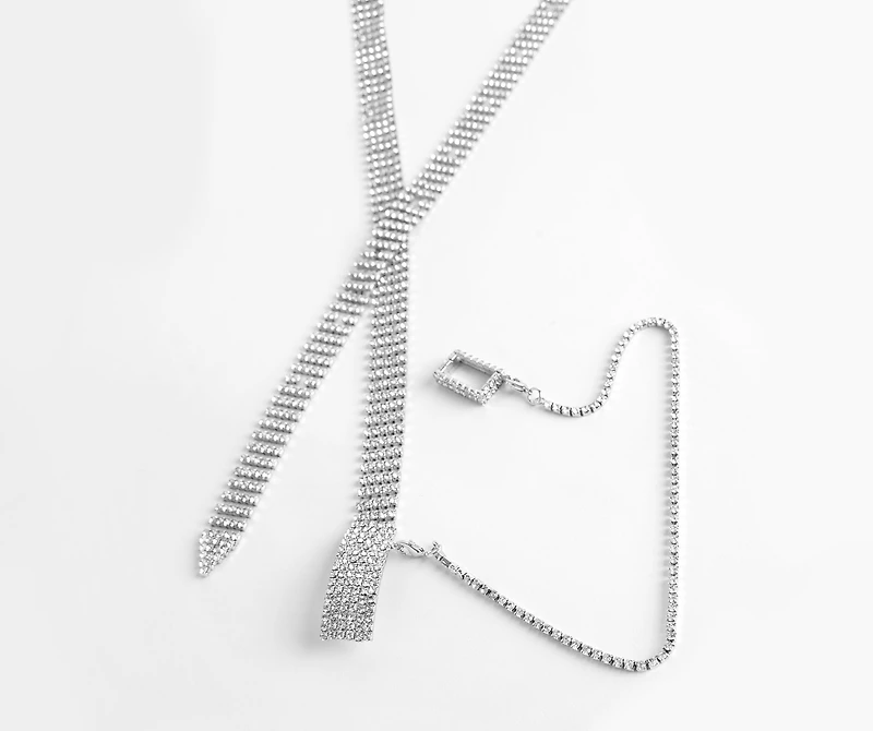 Rhinestone Chain Belt