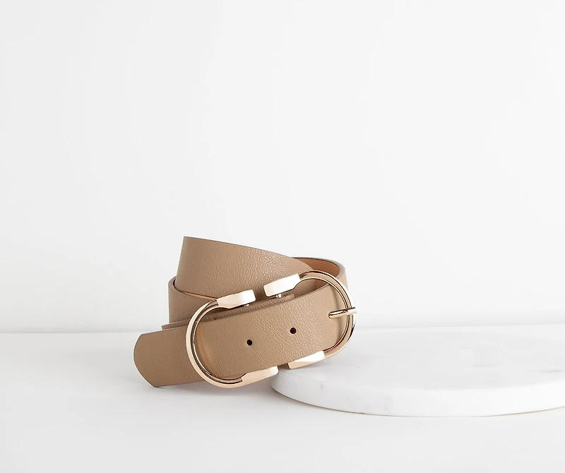Fab Double D Ring Belt