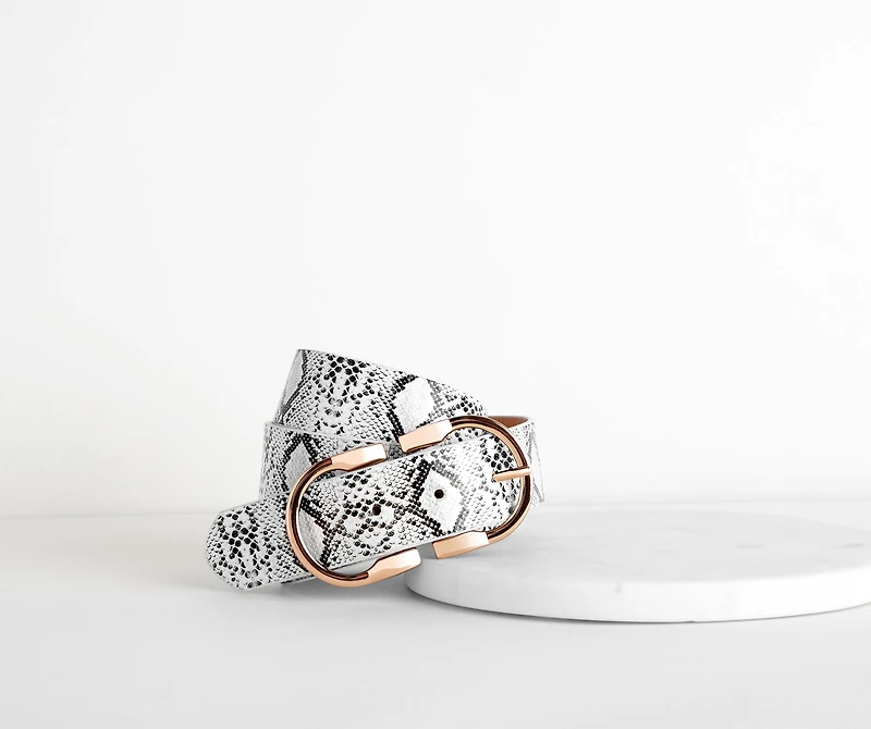 Snake Charmer Double Ring Belt