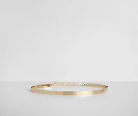 Skinny Structured High Waist Belt