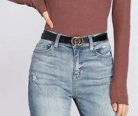 Skinny Double O-Ring Belt