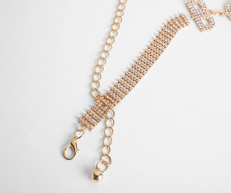 Straight Boss Rhinestone Belt