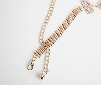 Straight Boss Rhinestone Belt