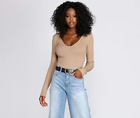 Woven O-Ring Faux Leather Belt