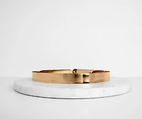 Chic & Sleek Metal Belt