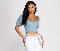 Feelin' Good Af Rhinestone Chain Belt