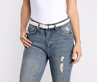 Spring Fling Faux Leather Belt 3 Pack