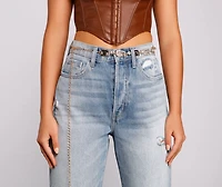 Key To Glam Rhinestone Belt